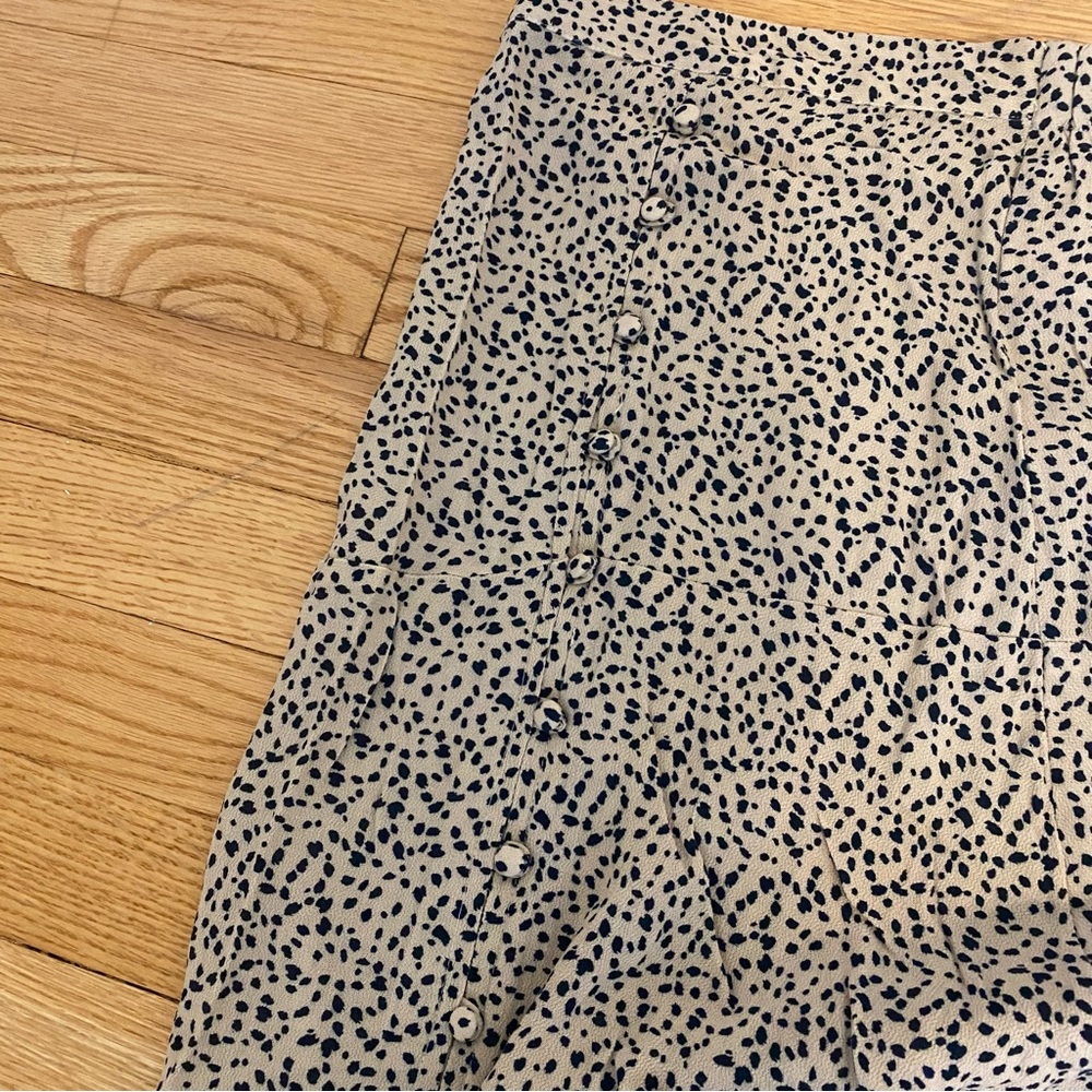 American Eagle midi leopard print skirt with slit NWT
